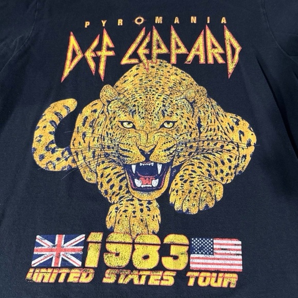 Mens Pyromania Def Leppard T Shirt - Picture 3 of 5